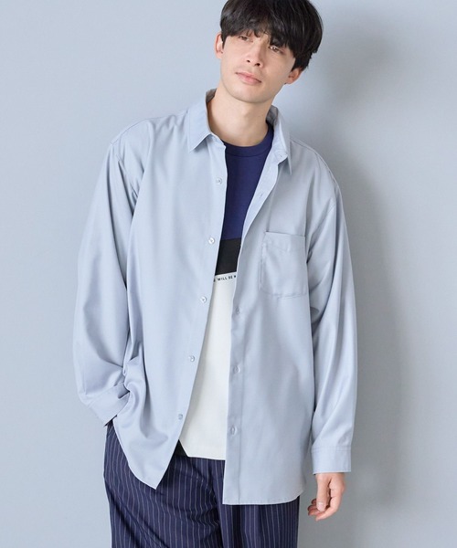 LAKOLE（ラコレ）の「ダンボールキリカエ半袖T / 284361（Tシャツ/カットソー・メンズ・サンドグレー/ネイビー/グリーン・MEDIUM/X-LARGE/LARGE）」の22枚目の写真