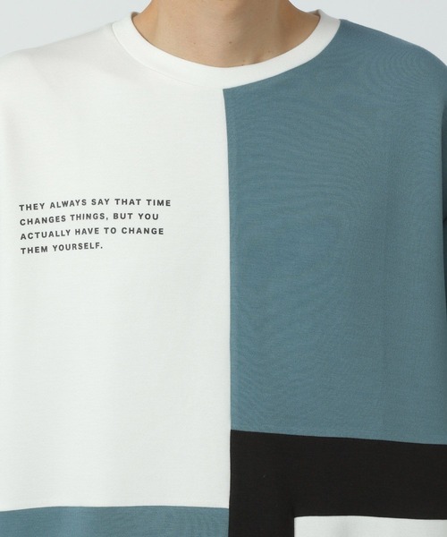 LAKOLE（ラコレ）の「ダンボールキリカエ半袖T / 284361（Tシャツ/カットソー・メンズ・サンドグレー/ネイビー/グリーン・MEDIUM/X-LARGE/LARGE）」の16枚目の写真