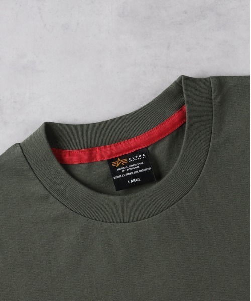 ※ALPHA（アルファ）の「【ALPHA】胸ポケットＴシャツ（Tシャツ/カットソー・メンズ・ブラック/ホワイト/カーキブラウン・XL/L/M）」の6枚目の写真