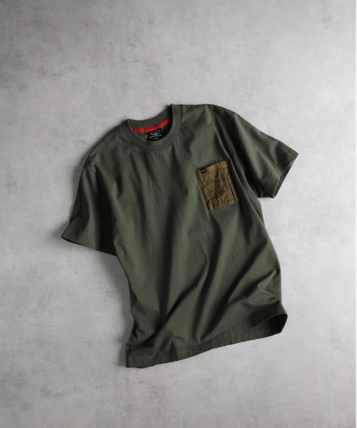 Alpha Industries(アルファインダストリーズ)の「【ALPHA】胸ポケットTシャツ(Tシャツ/カットソー・メンズ・ブラック/ホワイト/カーキブラウン・XL/L/M)」の12枚目の写真