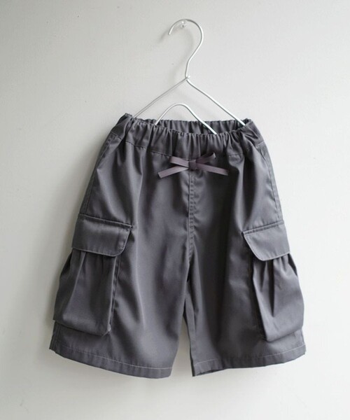 aBity select(アビティセレクト)の「【aBity select./アビティセレクト】リボンカーゴ バミューダパンツ(その他パンツ・キッズ・カモフラージュ/チャコールグレー・120/100/110/90)」の3枚目の写真