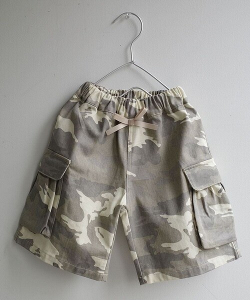 aBity select(アビティセレクト)の「【aBity select./アビティセレクト】リボンカーゴ バミューダパンツ(その他パンツ・キッズ・カモフラージュ/チャコールグレー・120/100/110/90)」の9枚目の写真