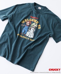 【Child's Play/チャイルドプレイ】 オリジナルデザイン パウダーブリーチ加工 Tシャツ CHUCKY チャッキー ティファニー ヴィンテージライク 古着ライク