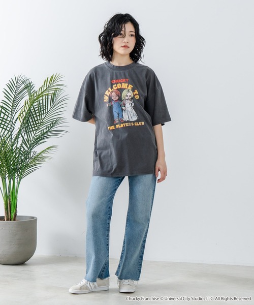 JEANS MATE(ジーンズメイト)の「【Child's Play/チャイルドプレイ】 オリジナルデザイン パウダーブリーチ加工 Tシャツ CHUCKY チャッキー ティファニー ヴィンテージライク 古着ライク(Tシャツ/カットソー・メンズ・ブラック/ダークグリーン・X-LARGE/LARGE/MEDIUM)」の20枚目の写真