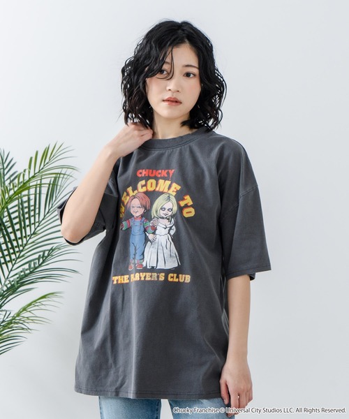 JEANS MATE(ジーンズメイト)の「【Child's Play/チャイルドプレイ】 オリジナルデザイン パウダーブリーチ加工 Tシャツ CHUCKY チャッキー ティファニー ヴィンテージライク 古着ライク(Tシャツ/カットソー・メンズ・ブラック/ダークグリーン・X-LARGE/LARGE/MEDIUM)」の19枚目の写真