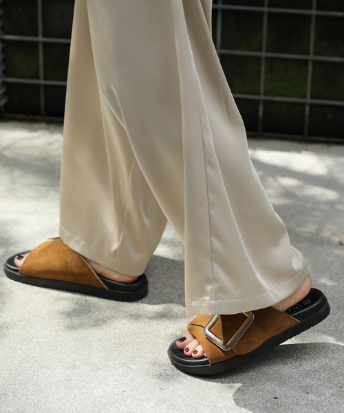 PLAKTON（プラクトン）の「【PLAKTON/プラクトン】ビッグバックルレザーサンダル（サンダル・レディース・ブラック/ブラウン・36/37/38）」の19枚目の写真