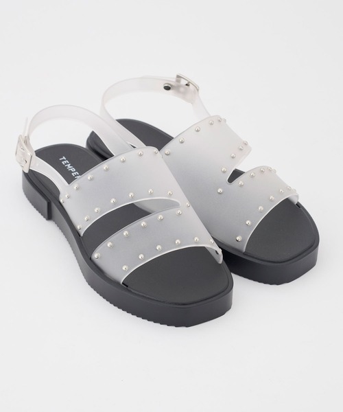 TEMPERATE（テンパレイト）の「TEMPERATE / テンパレイト ISSAC（サンダル・レディース・Black/アッシュ/クリア・36/38/40）」の3枚目の写真