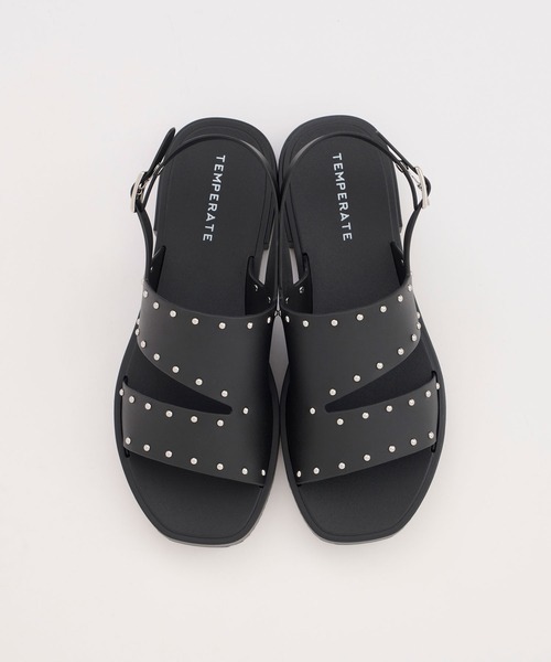 TEMPERATE（テンパレイト）の「TEMPERATE / テンパレイト ISSAC（サンダル・レディース・Black/アッシュ/クリア・36/38/40）」の4枚目の写真