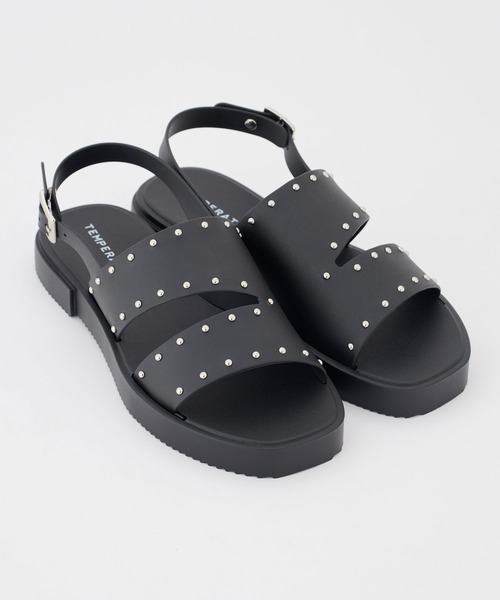 TEMPERATE（テンパレイト）の「TEMPERATE / テンパレイト ISSAC（サンダル・レディース・Black/アッシュ/クリア・36/38/40）」の5枚目の写真