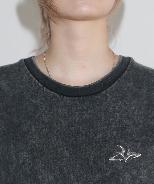 MSG（エムエスジー）の「ヴィンテージライクワンポイントノースリーブ【UNISEX】（タンクトップ・メンズ・ホワイト/ブラック系/ブラック/グレー系・S/M/L/XL）」の9枚目の写真