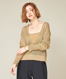 未使用タグ付✨ユナイテッドアローズ コットンシルク Ｖネック リブニット Vネック｜ユナイテッドアローズ公式通販 - UNITED ARROWS ONLINE