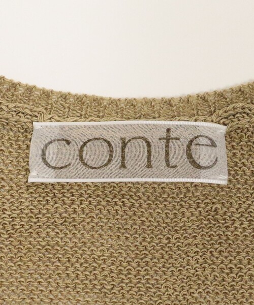 conte コンテ　Vネックニット セール】＜conte＞ディープVネック プルオーバーニット（ニット