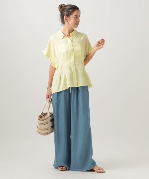 BAYFLOW（ベイフロー）の「PUコンビカゴバッグ（かごバッグ・レディース・ブラック/オフホワイト・FREE）」の5枚目の写真