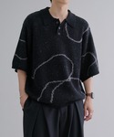 epnok（エプノック）の「ウェーブラインニットポロシャツ（ポロシャツ・LARGE）」