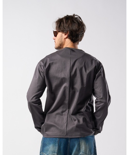 wjk（ダヴルジェイケイ）の「zip-pocket L/S（Tシャツ/カットソー・メンズ・ホワイト/ダークグレー/ブラック・SMALL/MEDIUM/LARGE/X-LARGE）」の20枚目の写真