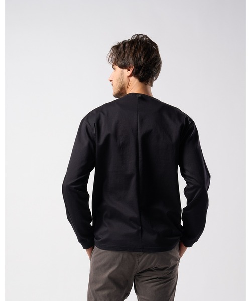 wjk（ダヴルジェイケイ）の「zip-pocket L/S（Tシャツ/カットソー・メンズ・ホワイト/ダークグレー/ブラック・SMALL/MEDIUM/LARGE/X-LARGE）」の6枚目の写真