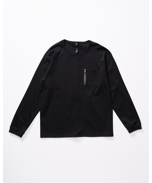 wjk（ダヴルジェイケイ）の「zip-pocket L/S（Tシャツ/カットソー・メンズ・ホワイト/ダークグレー/ブラック・SMALL/MEDIUM/LARGE/X-LARGE）」の7枚目の写真