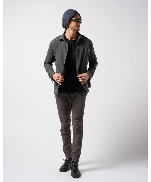 wjk（ダヴルジェイケイ）の「zip-pocket L/S（Tシャツ/カットソー・メンズ・ホワイト/ダークグレー/ブラック・SMALL/MEDIUM/LARGE/X-LARGE）」の4枚目の写真