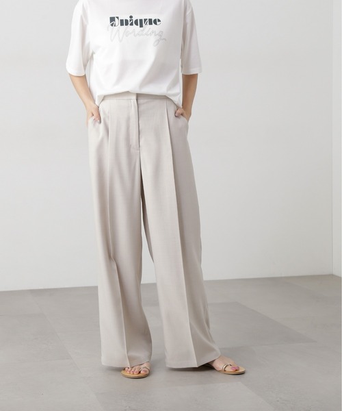 N.（N. Natural Beauty Basic）（エヌエヌナチュラルビューティーベーシック）の「【PS/低身長サイズ】リネンライクタックパンツ（その他パンツ・レディース・グレイッシュベージュ/ベージュ/ブラウン・SMALL/MEDIUM/PS）」の17枚目の写真