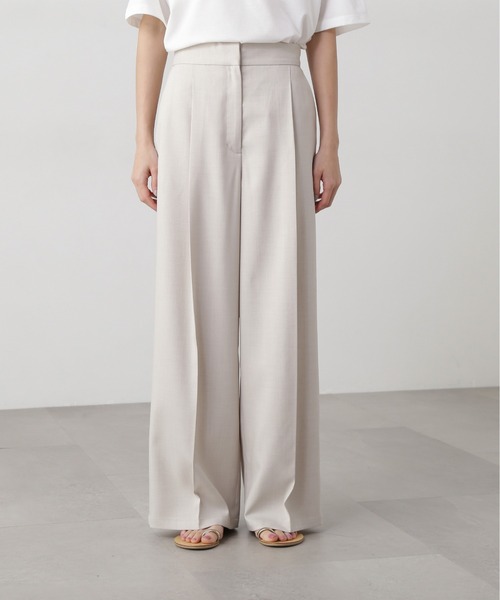 N.（N. Natural Beauty Basic）（エヌエヌナチュラルビューティーベーシック）の「【PS/低身長サイズ】リネンライクタックパンツ（その他パンツ・レディース・グレイッシュベージュ/ベージュ/ブラウン・SMALL/MEDIUM/PS）」の22枚目の写真