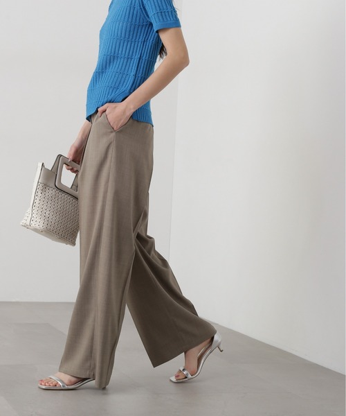 N.（N. Natural Beauty Basic）（エヌエヌナチュラルビューティーベーシック）の「【PS/低身長サイズ】リネンライクタックパンツ（その他パンツ・レディース・グレイッシュベージュ/ベージュ/ブラウン・SMALL/MEDIUM/PS）」の10枚目の写真