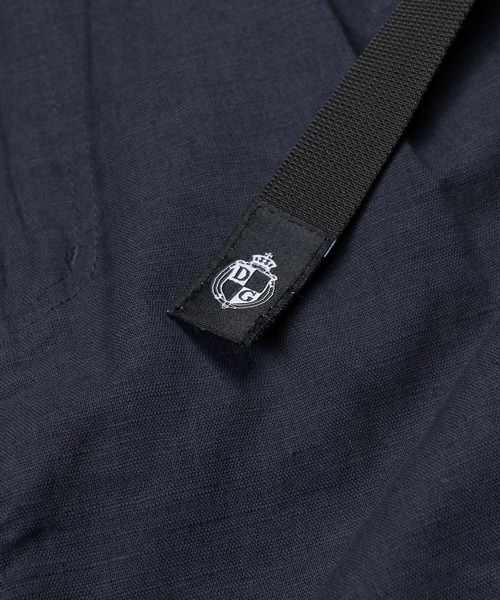The DUFFER of ST.GEORGE(ザダファーオブセントジョージ)の「LINEN BLEND WEBBING BELT WIDE PT:リネンブレンド テーパード ワイドパンツ(その他パンツ・メンズ・ブラック/カーキ/ネイビー・MEDIUM/SMALL/X-LARGE/LARGE)」の20枚目の写真