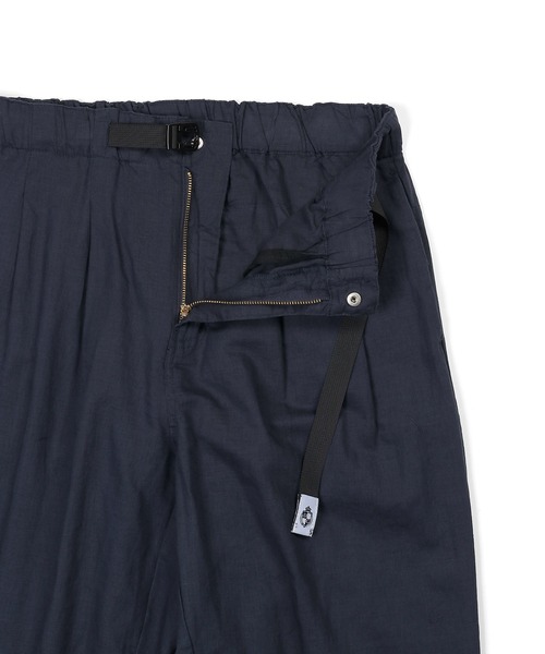 The DUFFER of ST.GEORGE(ザダファーオブセントジョージ)の「LINEN BLEND WEBBING BELT WIDE PT:リネンブレンド テーパード ワイドパンツ(その他パンツ・メンズ・ブラック/カーキ/ネイビー・MEDIUM/SMALL/X-LARGE/LARGE)」の17枚目の写真