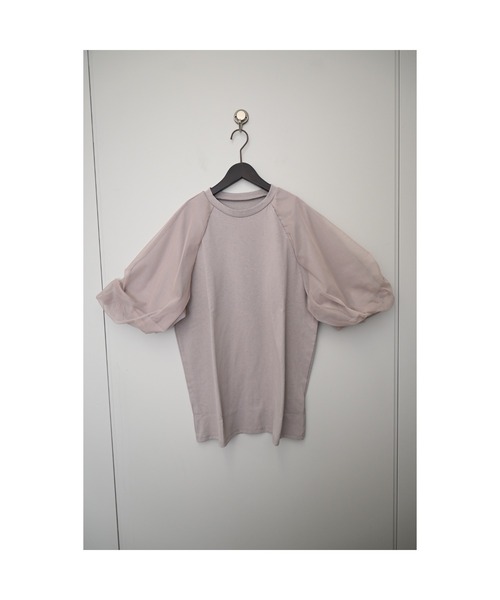 セール】チュールバルーンスリーブ Tシャツ（Tシャツ/カットソー