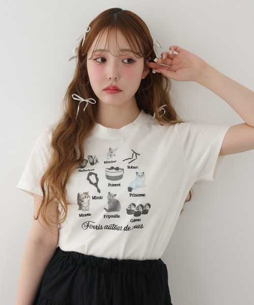 one after another NICE CLAUP(ワンアフターアナザーナイスクラップ)の「【T-shirt collection】アソートコンパクトTee(Tシャツ/カットソー・レディース・ホワイト系/ホワイト系1/ホワイト系2/ホワイト・FREE)」の3枚目の写真