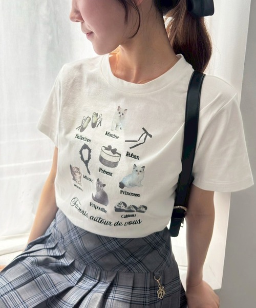 one after another NICE CLAUP(ワンアフターアナザーナイスクラップ)の「【T-shirt collection】アソートコンパクトTee(Tシャツ/カットソー・レディース・ホワイト系/ホワイト系1/ホワイト系2/ホワイト・FREE)」の7枚目の写真