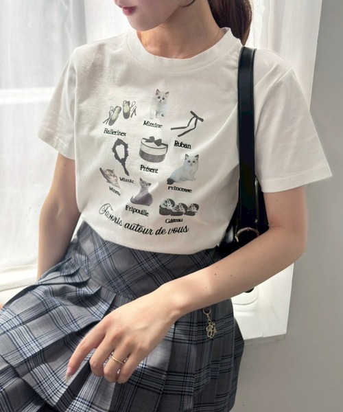 one after another NICE CLAUP(ワンアフターアナザーナイスクラップ)の「【T-shirt collection】アソートコンパクトTee(Tシャツ/カットソー・レディース・ホワイト系/ホワイト系1/ホワイト系2/ホワイト・FREE)」の6枚目の写真