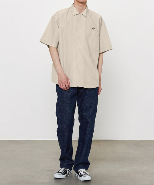 新品未使用　DANTON 半袖シャツ 36 黒 DANTON ダントン 胸 ポケット ロゴ 半袖 Tシャツ 36 - メルカリ