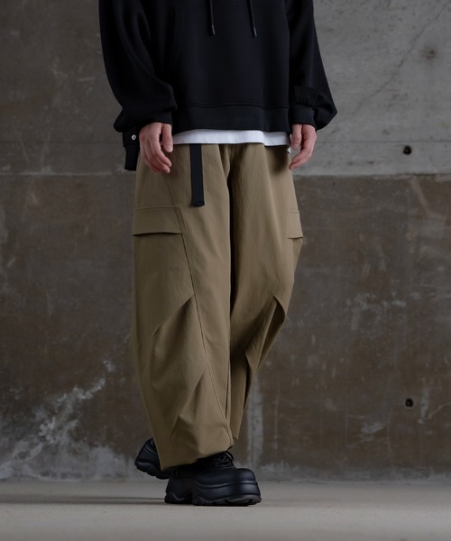 Crownor(クラウノアー)の「カーゴ ウェビングベルトパンツ(カーゴパンツ・メンズ・ブラック/グレー/ベージュ・LARGE/MEDIUM/X-LARGE)」の21枚目の写真