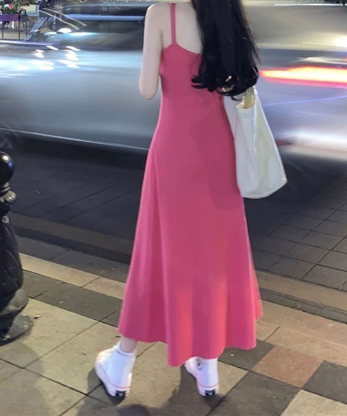 shoppinggo(ショッピングゴー)の「ニットワンピース ノースリーブ ニット(ワンピース・レディース・ピンク/ブラウン/ブラック/ベージュ・FREE)」の16枚目の写真