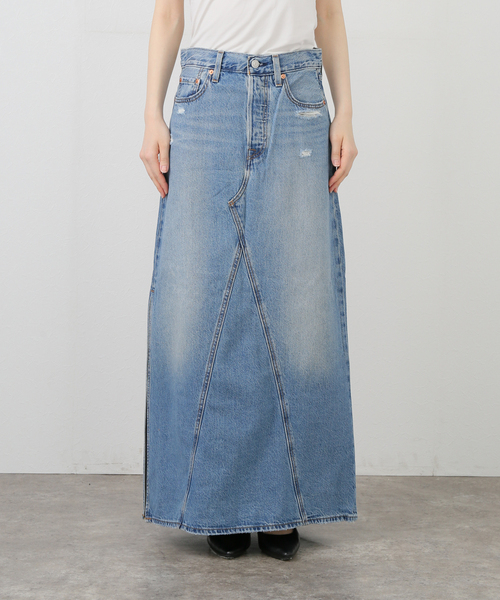 U by SPICK&SPAN(ユーバイスピックアンドスパン)の「LEVI’S/リーバイス ICONIC LONG SKIRT W/SLIT(デニムスカート・レディース・ブルー・25cm)」の15枚目の写真