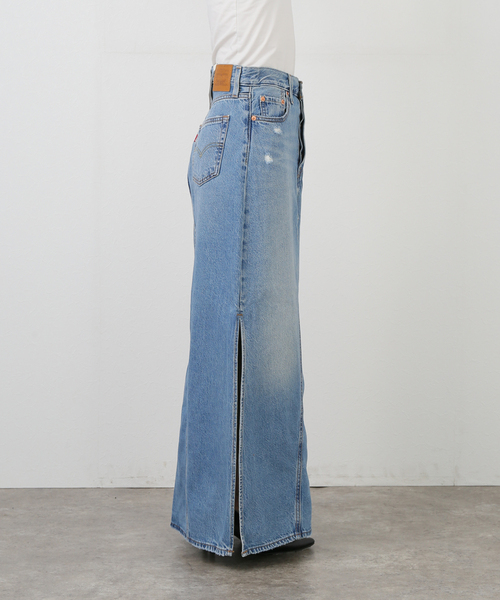 U by SPICK&SPAN(ユーバイスピックアンドスパン)の「LEVI’S/リーバイス ICONIC LONG SKIRT W/SLIT(デニムスカート・レディース・ブルー・25cm)」の12枚目の写真