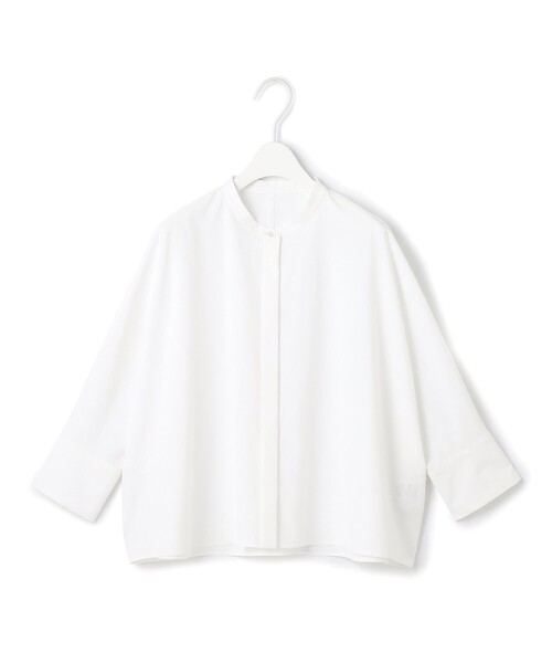 ICB(アイシービー)の「ヴィンテージスパンブロード バンドカラーシャツ(シャツ/ブラウス・レディース・アイボリー系/グレー系/スカイブルー系/こしょう色系・40/42/44/46/48)」の18枚目の写真