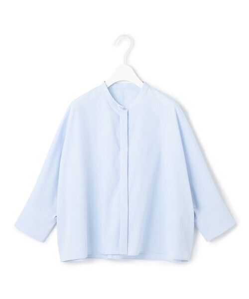 ICB(アイシービー)の「ヴィンテージスパンブロード バンドカラーシャツ(シャツ/ブラウス・レディース・アイボリー系/グレー系/スカイブルー系/こしょう色系・40/42/44/46/48)」の21枚目の写真