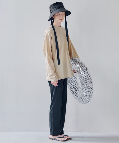 フェリシモMama(フェリシモママ)の「Moredde ぴったりしすぎないのがうれしい ラッシュガードパンツ〈ブラック〉(ラッシュガード・レディース・ブラック・L/M/LL)」の8枚目の写真