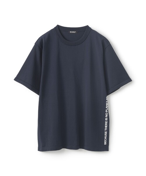 ECOALF（エコアルフ）の「ACT ナチュラルライク ニットT　UNISEX 【日本限定】（Tシャツ/カットソー・レディース・ネイビー/ライトグリーン/オフホワイト・M/L/S）」の3枚目の写真