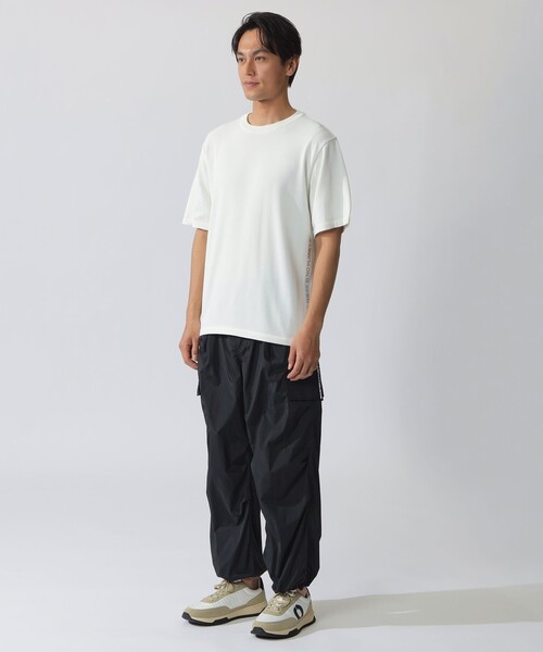 ECOALF（エコアルフ）の「ACT ナチュラルライク ニットT　UNISEX 【日本限定】（Tシャツ/カットソー・レディース・ネイビー/ライトグリーン/オフホワイト・M/L/S）」の5枚目の写真
