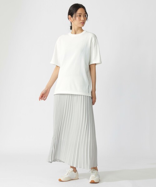 ECOALF（エコアルフ）の「ACT ナチュラルライク ニットT　UNISEX 【日本限定】（Tシャツ/カットソー・レディース・ネイビー/ライトグリーン/オフホワイト・M/L/S）」の7枚目の写真