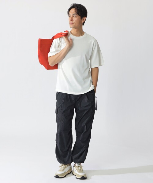 ECOALF（エコアルフ）の「ACT ナチュラルライク ニットT　UNISEX 【日本限定】（Tシャツ/カットソー・レディース・ネイビー/ライトグリーン/オフホワイト・M/L/S）」の9枚目の写真