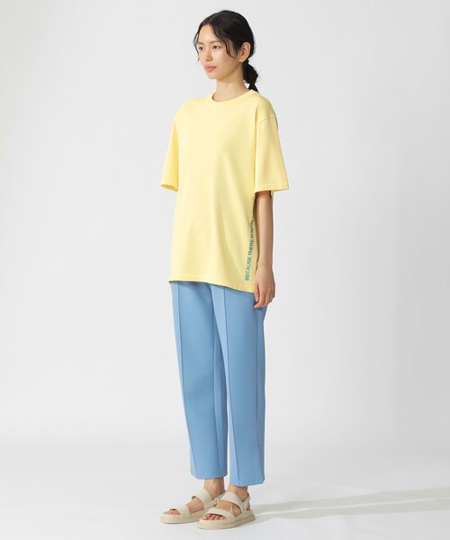 ECOALF（エコアルフ）の「ACT ナチュラルライク ニットT　UNISEX 【日本限定】（Tシャツ/カットソー・レディース・ネイビー/ライトグリーン/オフホワイト・M/L/S）」の16枚目の写真