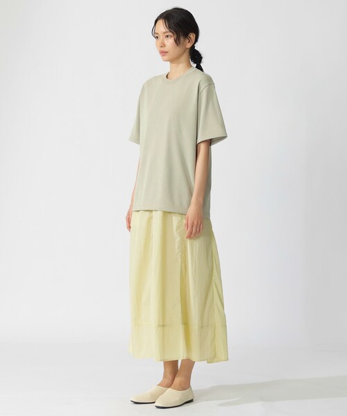 ECOALF（エコアルフ）の「ACT ナチュラルライク ニットT　UNISEX 【日本限定】（Tシャツ/カットソー・レディース・ネイビー/ライトグリーン/オフホワイト・M/L/S）」の22枚目の写真