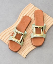 inter-chaussures | 【Oh my Sandals】スクエアトウフラットバックルサンダル(E52303)(サンダル)
