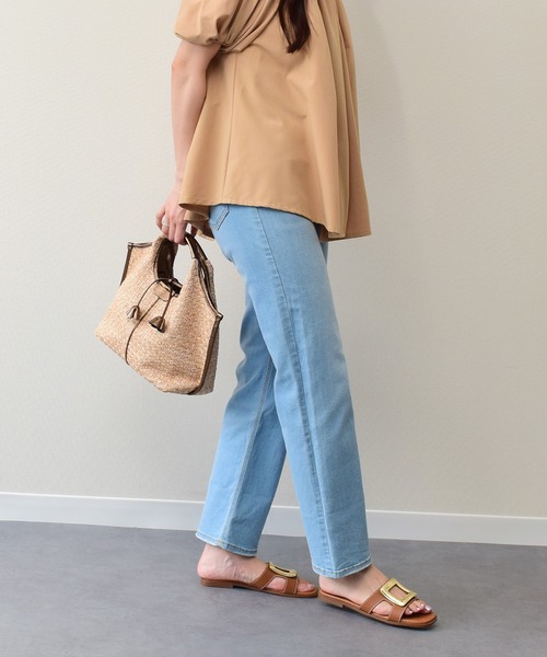 inter-chaussures(インターショシュール)の「【Oh my Sandals】スクエアトウフラットバックルサンダル(E52303)(サンダル・レディース・ライトグリーン/ブラウン/ライトベージュ・35/36/37/38)」の11枚目の写真