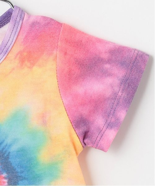 X-girl Stages（エックスガールステージス）の「ハートタイダイショートオール（ロンパース・キッズ・カラフル/ピンク・70cm）」の7枚目の写真
