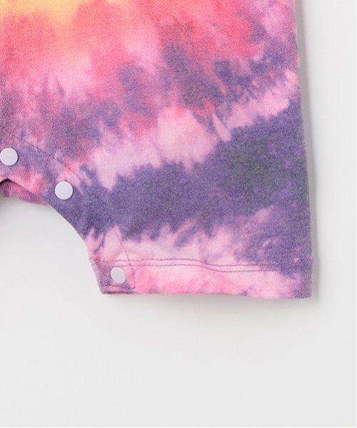 X-girl Stages（エックスガールステージス）の「ハートタイダイショートオール（ロンパース・キッズ・カラフル/ピンク・70cm）」の8枚目の写真
