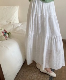 Mejoul（メジュール）の「コットンレースティアードロングスカート（スカート）」